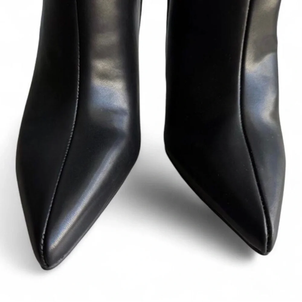 I.N.C. International Concepts Women's Black Saiqa Grommet Knee High Boots 6M